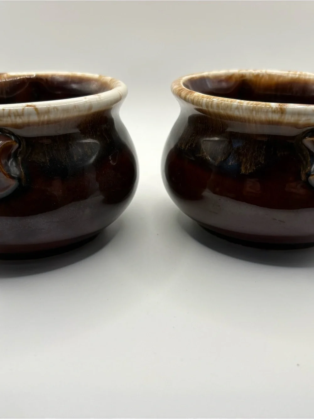 Brown Ceramic Decorative Planter Bowl - Gloss Finish